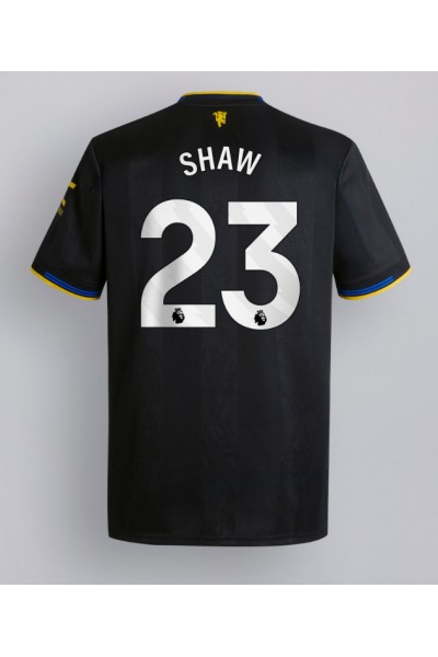Manchester United Luke Shaw #23 Jalkapallovaatteet Kolmaspaita 2025-26 Lyhythihainen Manchester United Luke Shaw #23 Jalkapallovaatteet Kolmaspaita 2025-26 Lyhythihainen